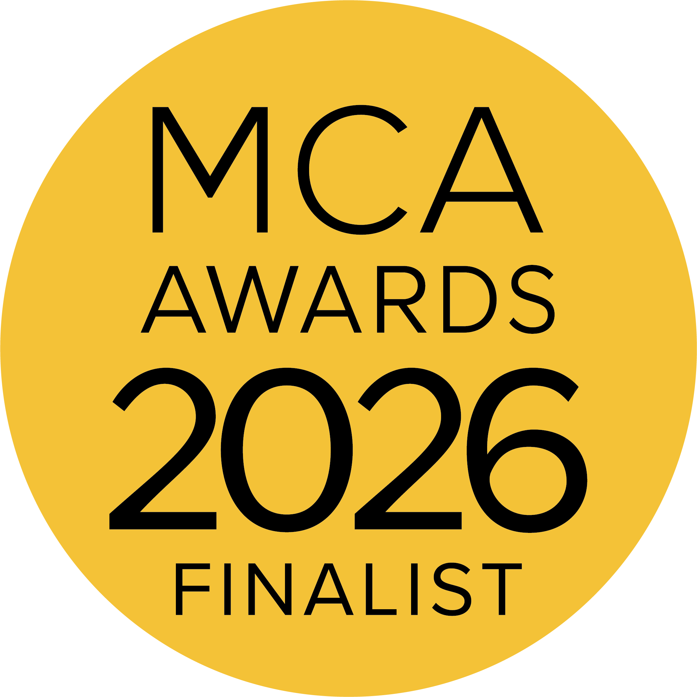 MCA Awards 2026 Finalist
